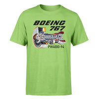 Thumbnail for Boeing 767 Engine (PW4000-94) Designed T-Shirts