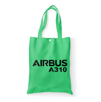 Thumbnail for Airbus A310 & Text Designed Tote Bags