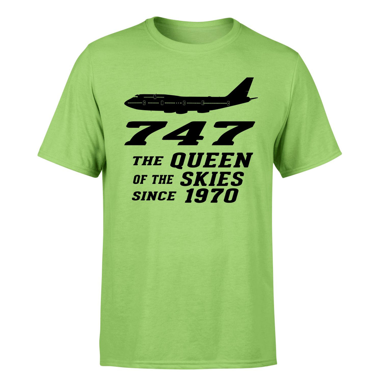 Boeing 747 - Queen of the Skies (2) Designed T-Shirts