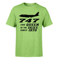 Thumbnail for Boeing 747 - Queen of the Skies (2) Designed T-Shirts