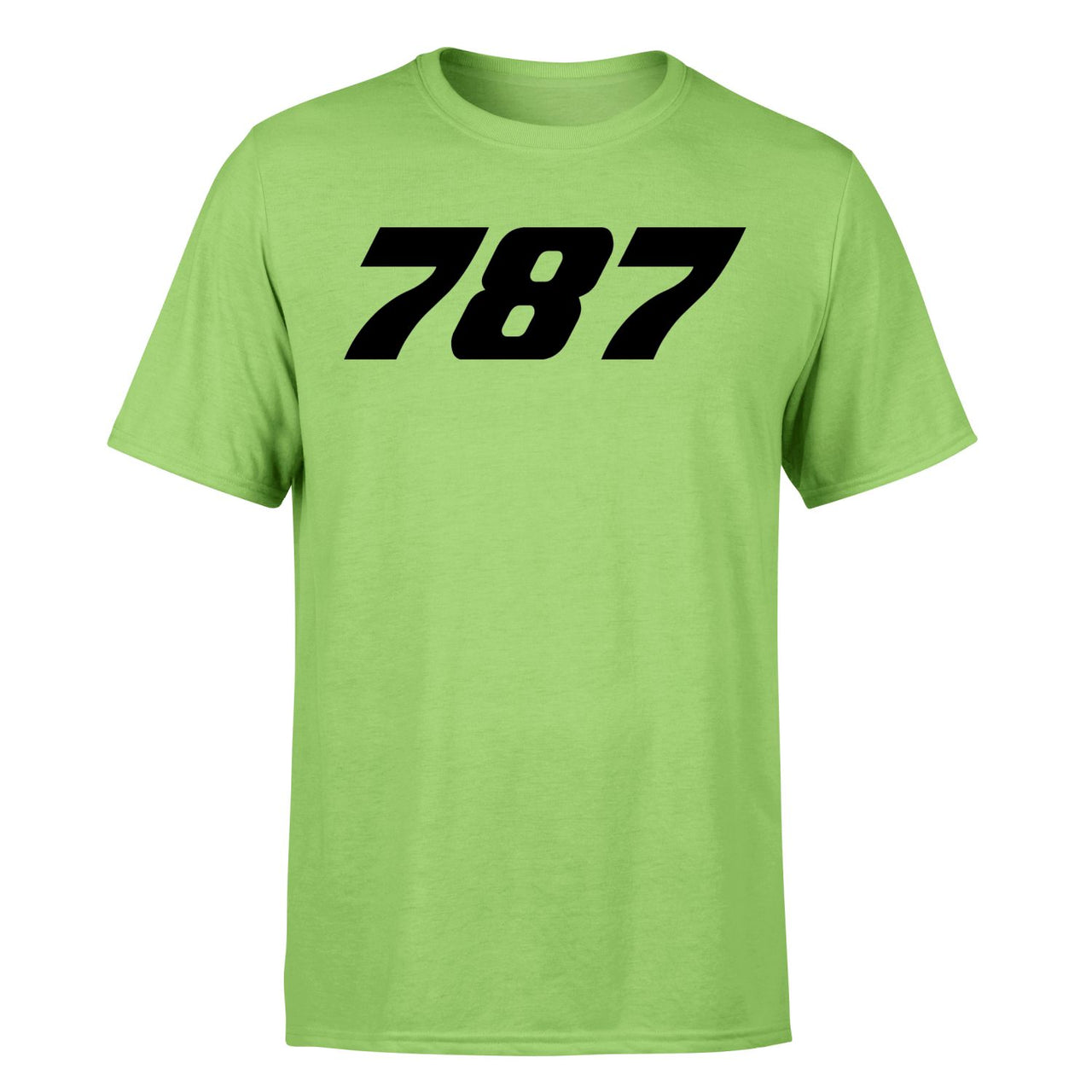 787 Flat Text Designed T-Shirts