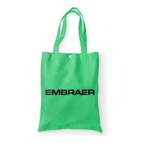 Thumbnail for Embraer & Text Designed Tote Bags