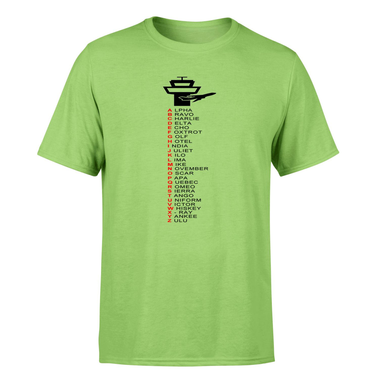 Aviation Alphabet Designed T-Shirts