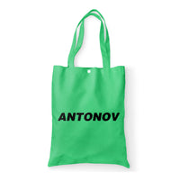 Thumbnail for Antonov & Text Designed Tote Bags
