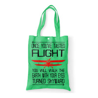 Thumbnail for Once You've Tasted Flight Designed Tote Bags