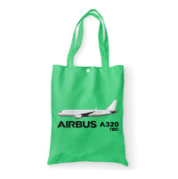 Thumbnail for The Airbus A320Neo Designed Tote Bags