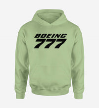 Thumbnail for Boeing 777 & Text Designed Hoodies