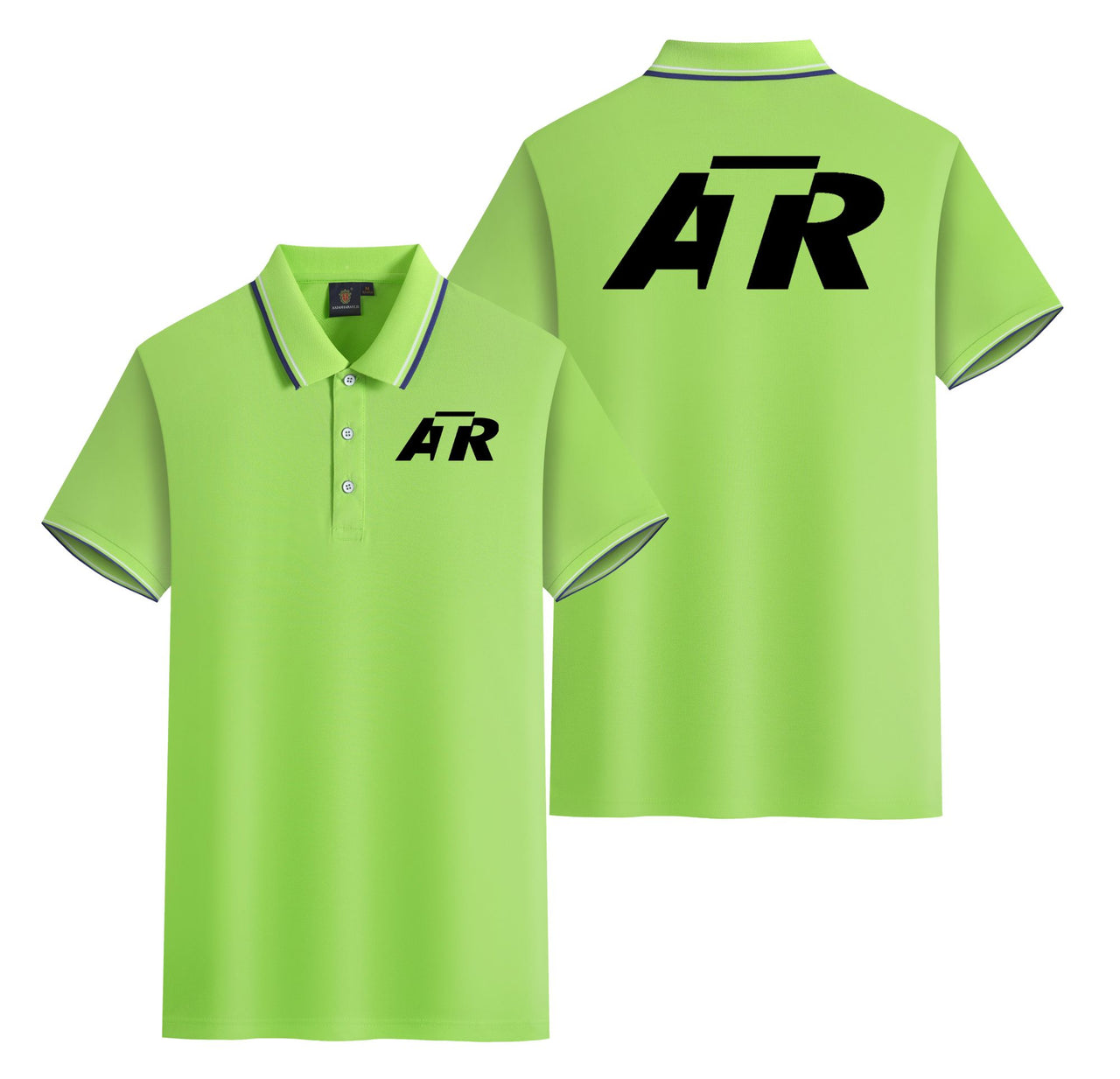 ATR & Text Designed Stylish Polo T-Shirts (Double-Side)