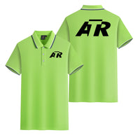 Thumbnail for ATR & Text Designed Stylish Polo T-Shirts (Double-Side)