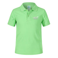 Thumbnail for The Bombardier Learjet 75 Designed Children Polo T-Shirts