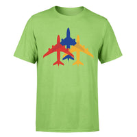 Thumbnail for Colourful 3 Airplanes Designed T-Shirts - view 10