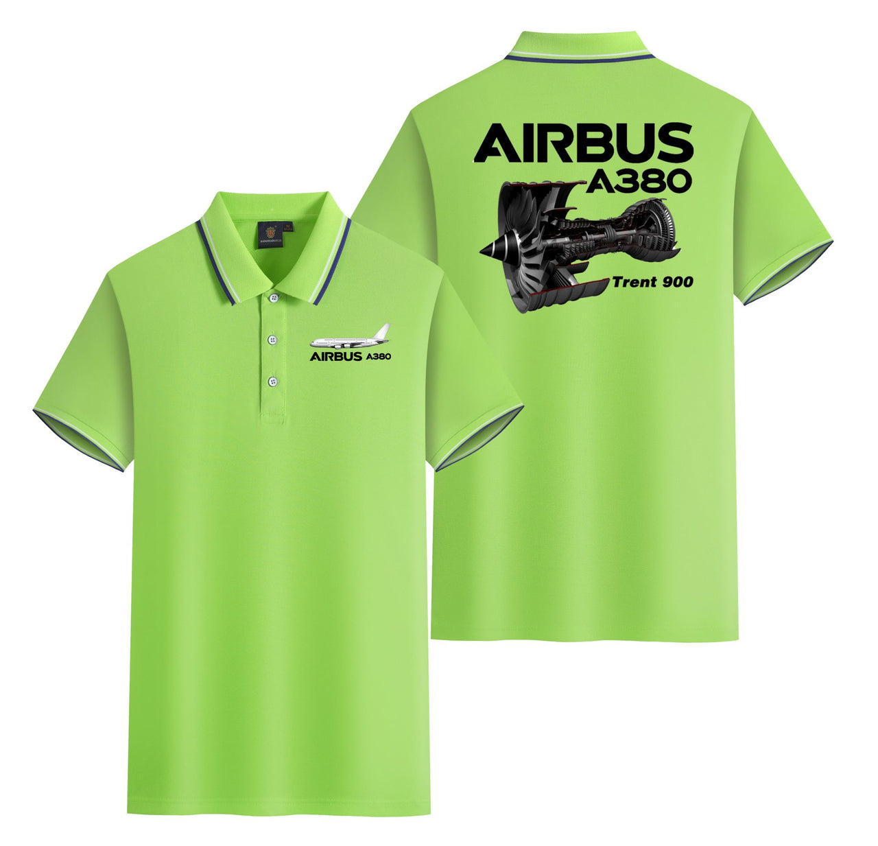 Airbus A380 & Trent 900 Engine Designed Stylish Polo T-Shirts (Double-Side)
