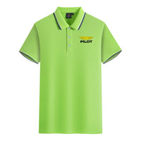 Thumbnail for Pilot & Badge Designed Stylish Polo T-Shirts