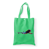 Thumbnail for Multicolor Airplane Designed Tote Bags