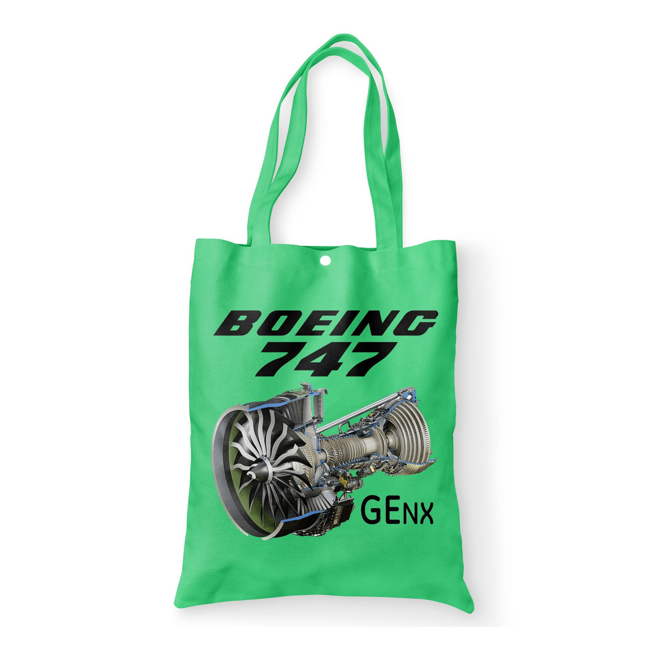 Boeing 747 & GENX Engine Designed Tote Bags