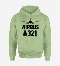Thumbnail for Airbus A321 & Plane Designed Hoodies