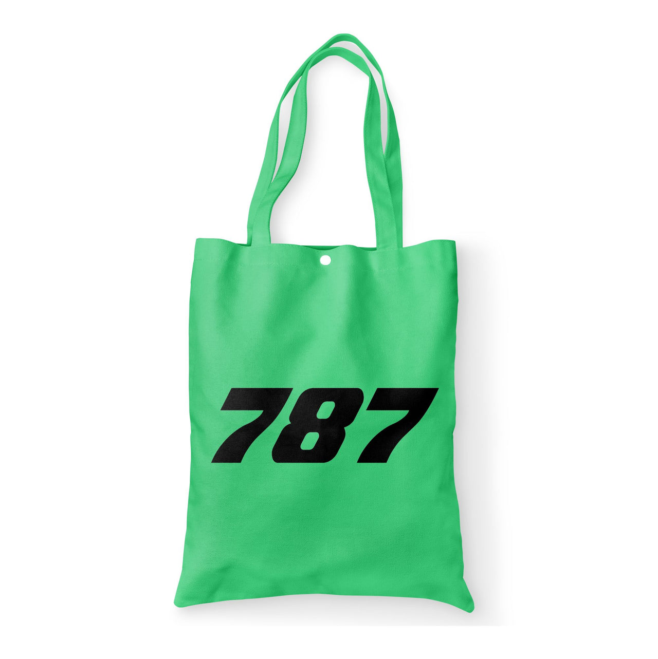 787 Flat Text Designed Tote Bags