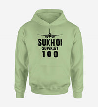 Thumbnail for Sukhoi Superjet 100 & Plane Designed Hoodies