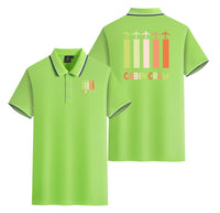 Thumbnail for Colourful Cabin Crew Designed Stylish Polo T-Shirts (Double-Side)