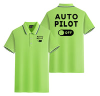 Thumbnail for Auto Pilot Off Designed Stylish Polo T-Shirts (Double-Side)