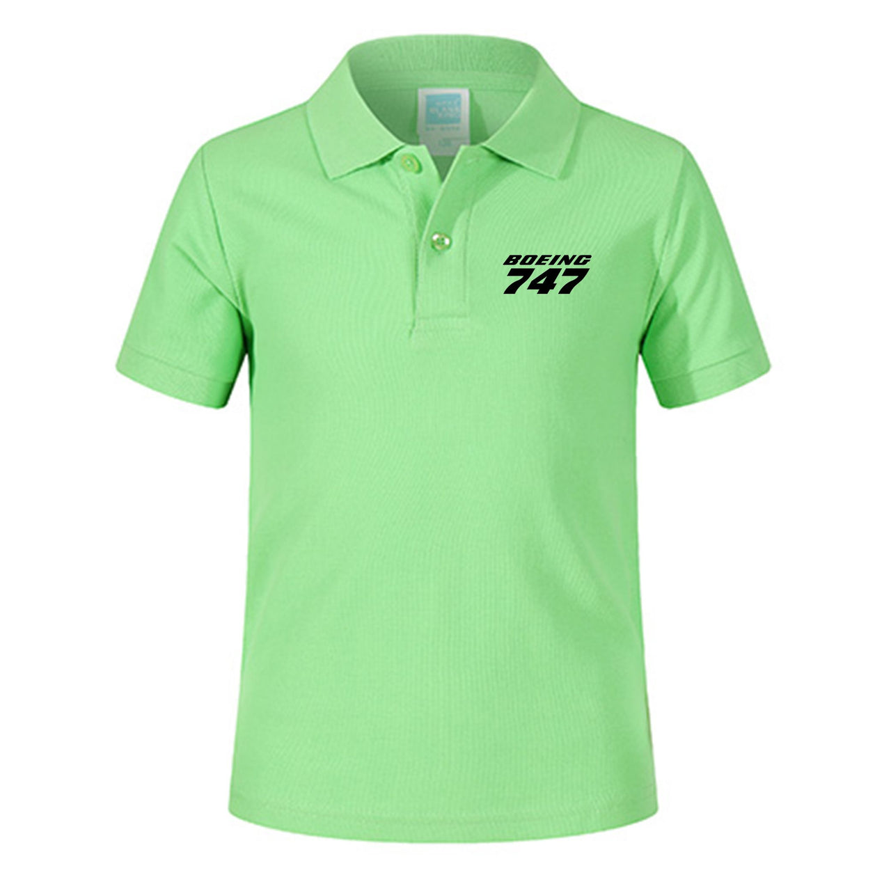 Boeing 747 & Text Designed Children Polo T-Shirts