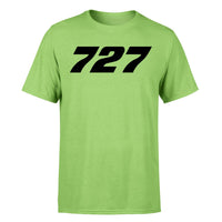 Thumbnail for 727 Flat Text Designed T-Shirts