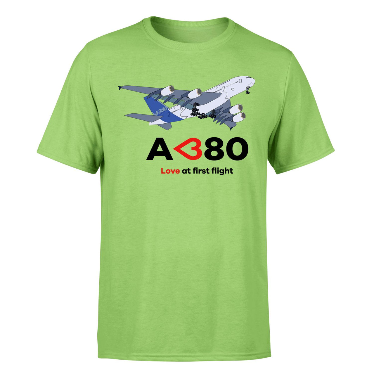 Airbus A380 Love at first flight Designed T-Shirts