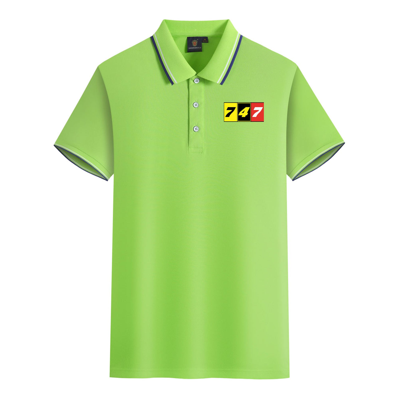 Flat Colourful 747 Designed Stylish Polo T-Shirts