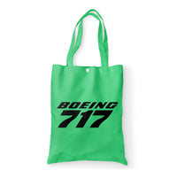 Thumbnail for Boeing 717 & Text Designed Tote Bags