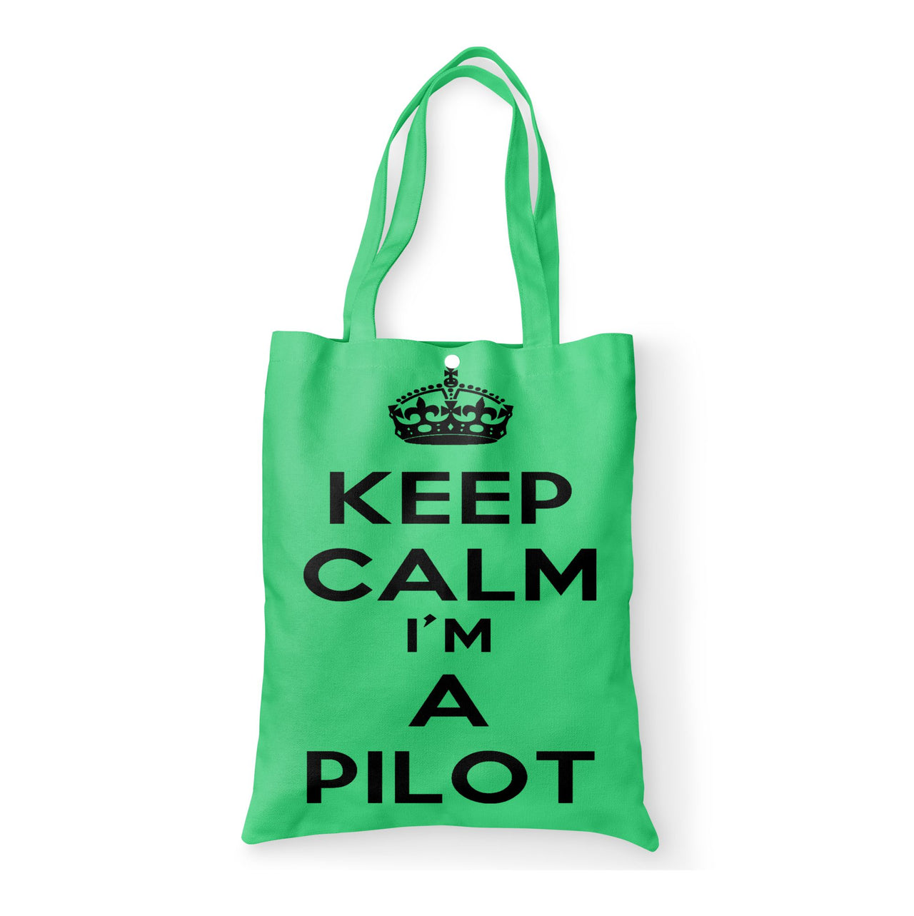 Keep Calm I'm a Pilot Designed Tote Bags