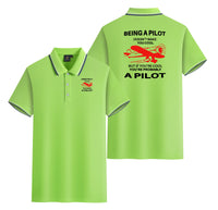 Thumbnail for If You're Cool You're Probably a Pilot Designed Stylish Polo T-Shirts (Double-Side)