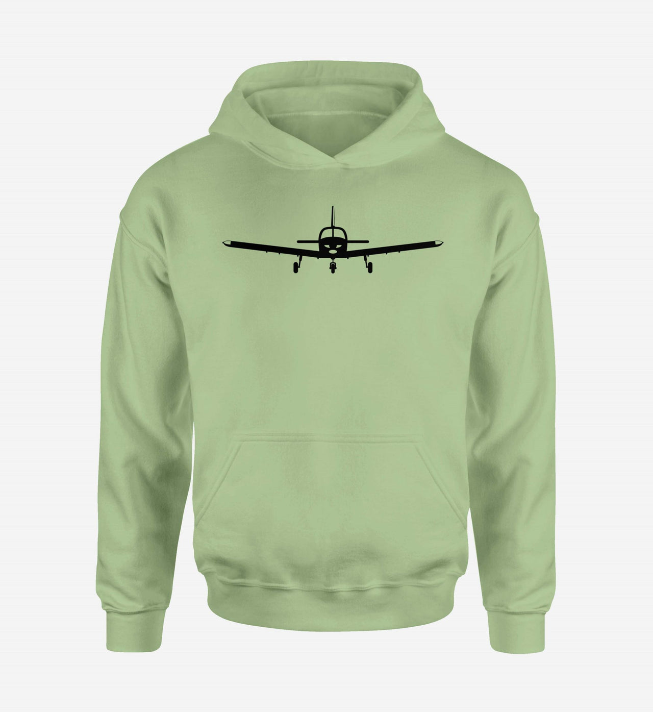 Piper PA28 Silhouette Plane Designed Hoodies