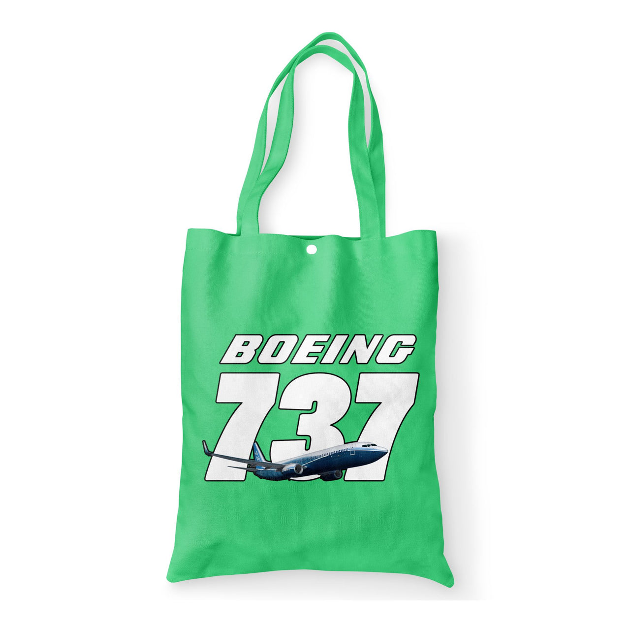 Super Boeing 737+Text Designed Tote Bags