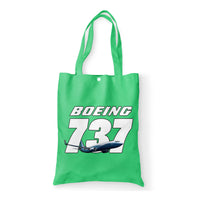 Thumbnail for Super Boeing 737+Text Designed Tote Bags