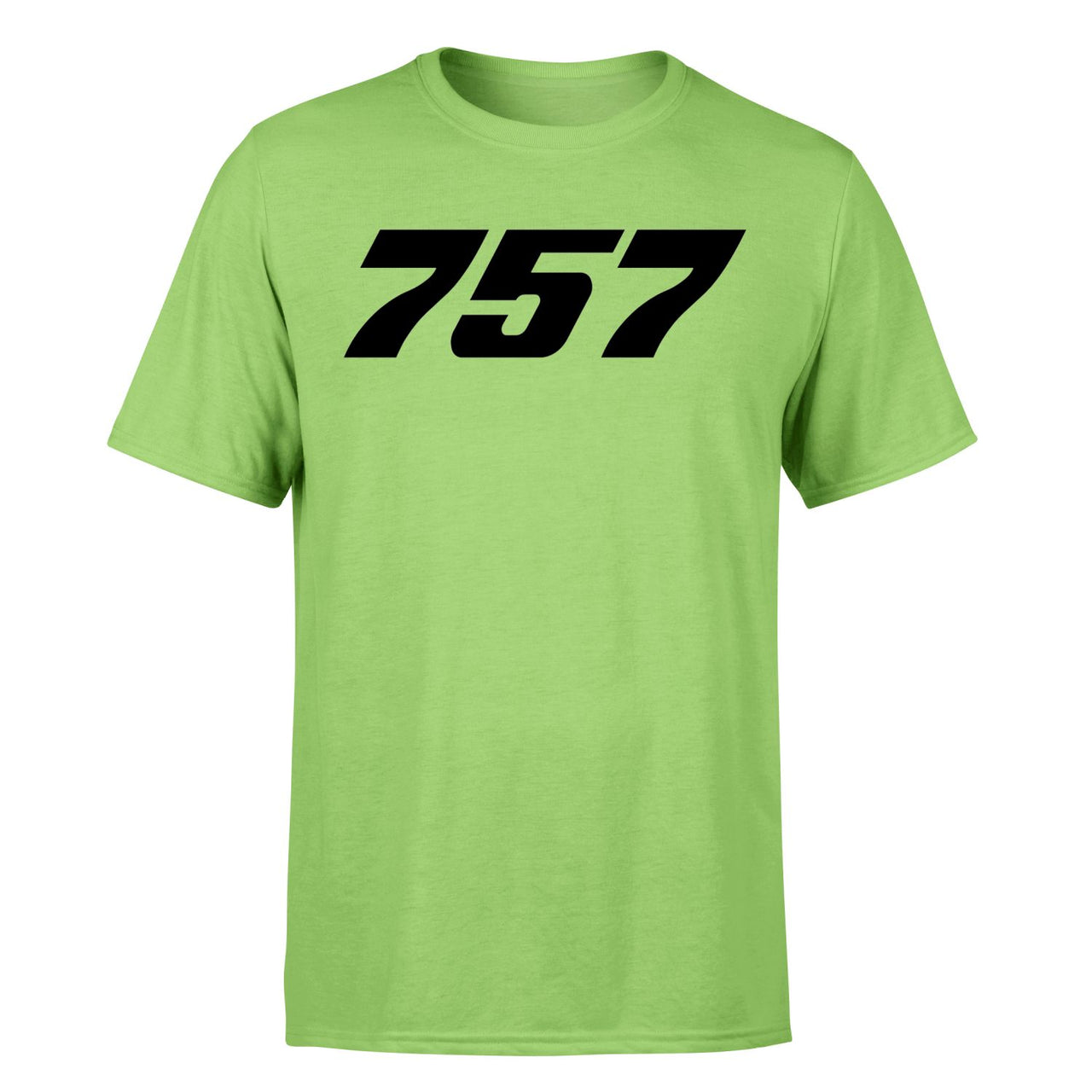 757 Flat Text Designed T-Shirts