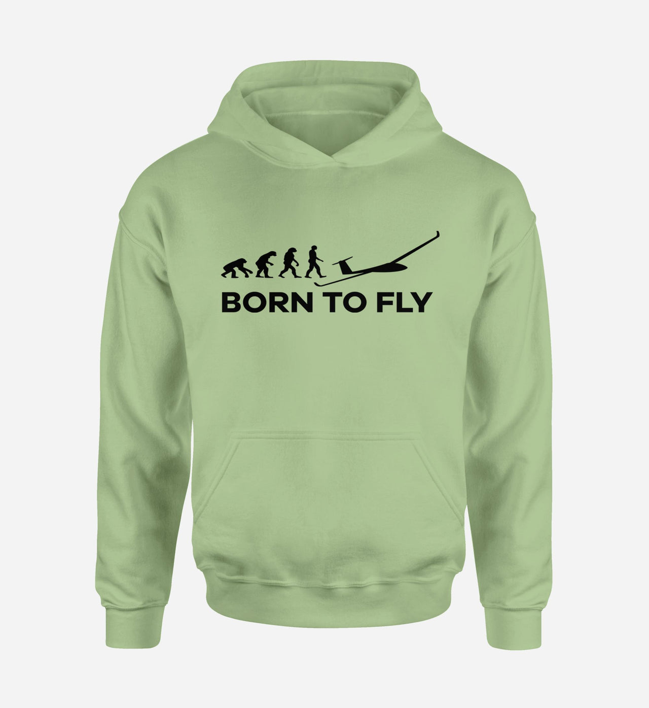 Born To Fly Glider Designed Hoodies