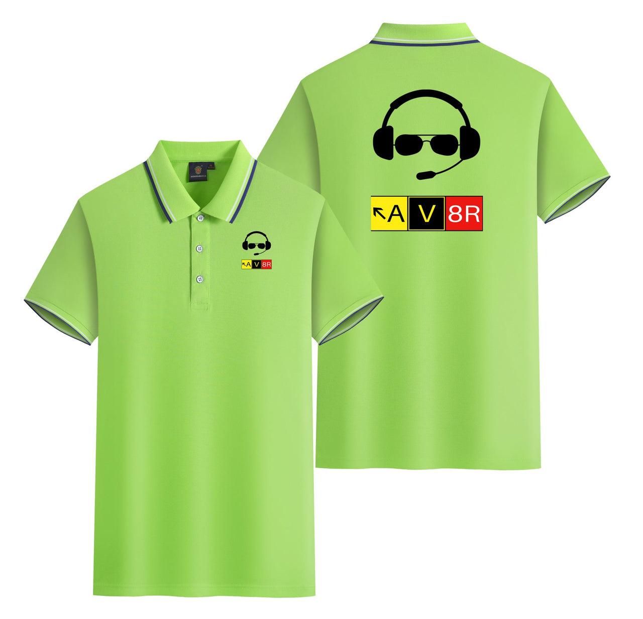 AV8R 2 Designed Stylish Polo T-Shirts (Double-Side)