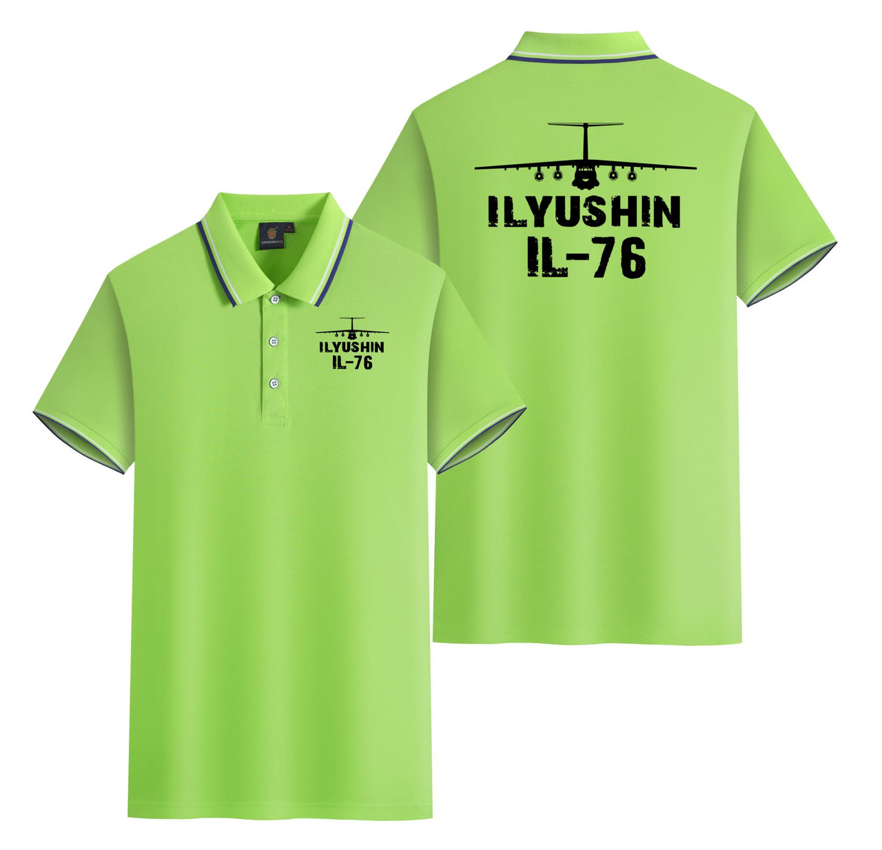ILyushin IL-76 & Plane Designed Stylish Polo T-Shirts (Double-Side)