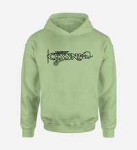 Thumbnail for Special Cessna Text Designed Hoodies