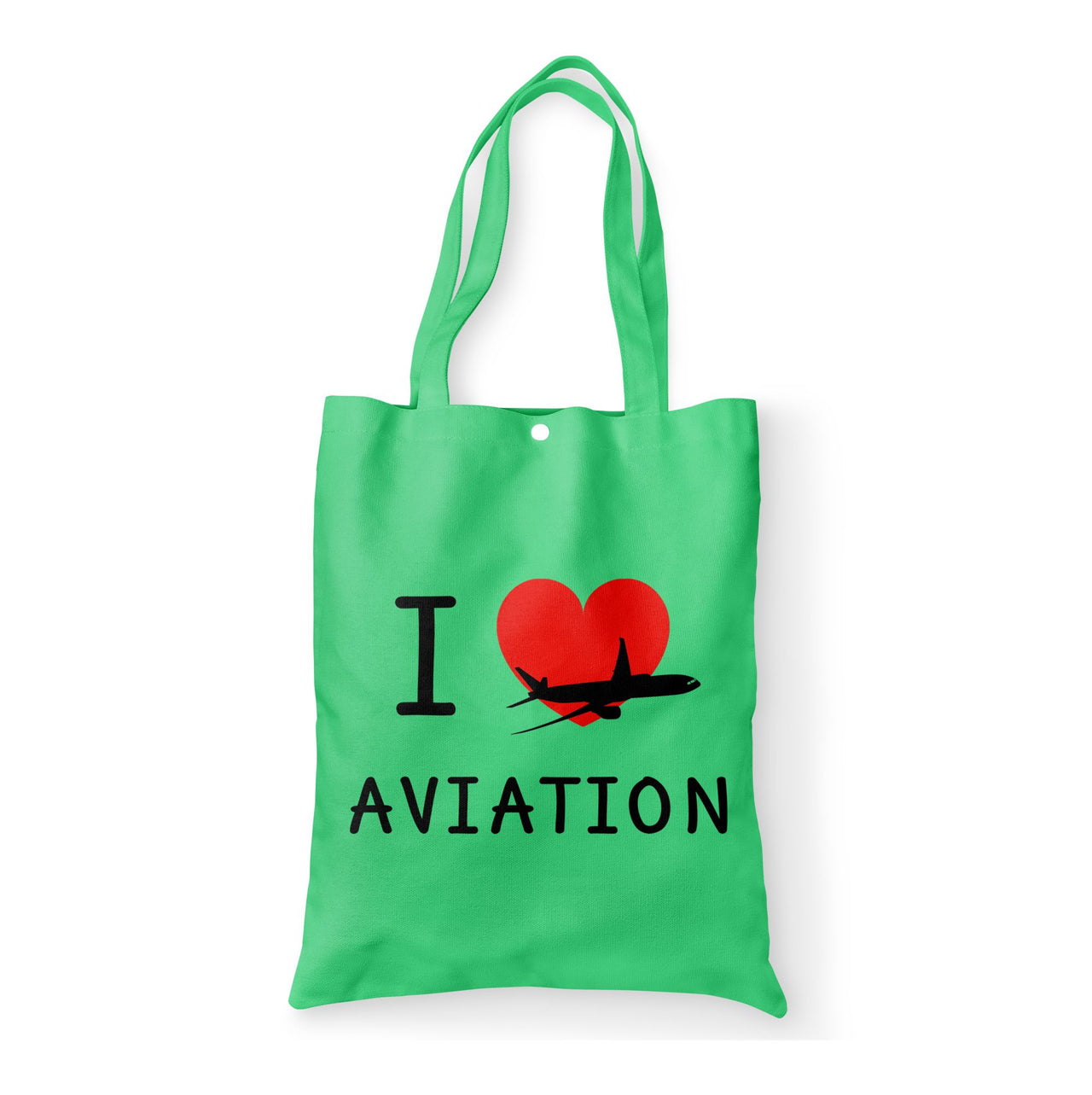 I Love Aviation Designed Tote Bags