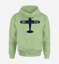 Thumbnail for Eat Sleep Fly & Propeller Designed Hoodies
