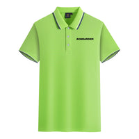 Thumbnail for Bombardier & Text Designed Stylish Polo T-Shirts