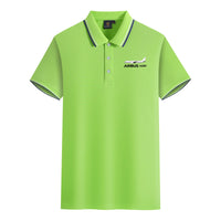 Thumbnail for The Airbus A220 Designed Stylish Polo T-Shirts
