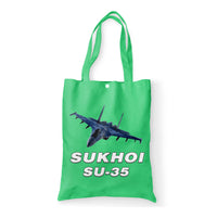 Thumbnail for The Sukhoi SU-35 Designed Tote Bags