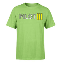 Thumbnail for Pilot & Stripes (3 Lines) Designed T-Shirts