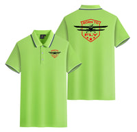 Thumbnail for Born To Fly Designed Designed Stylish Polo T-Shirts (Double-Side)