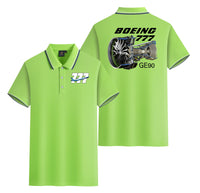 Thumbnail for Boeing 777 & GE90 Engine Designed Stylish Polo T-Shirts (Double-Side)