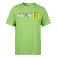 Thumbnail for Pilot & Stripes (4 Lines) Designed T-Shirts