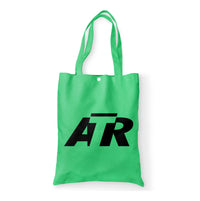 Thumbnail for ATR & Text Designed Tote Bags