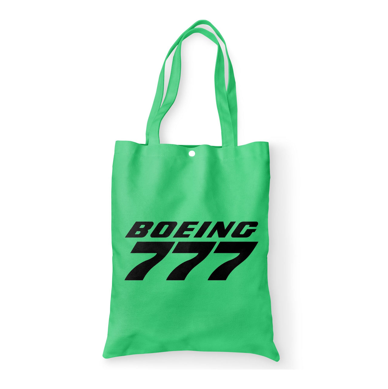 Boeing 777 & Text Designed Tote Bags